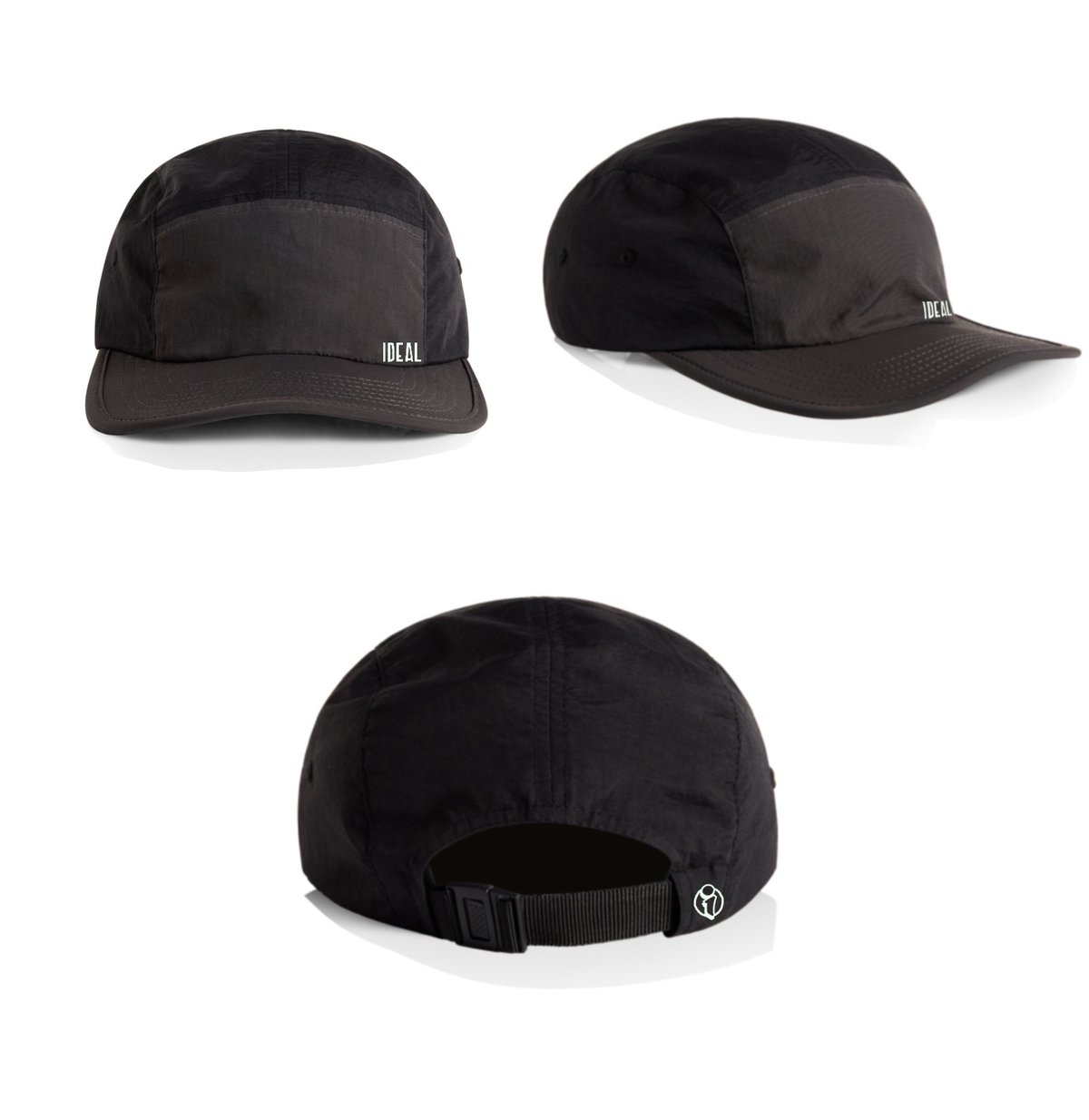 2 Tone Five Panel (Black/Coal)